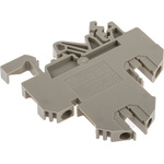 RS PRO Brown DIN Rail Terminal Block, 0.2 → 4mm², Double-Level, Screw Termination