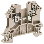 Weidmuller WDU Series Brown Feed Through Terminal Block, 2.5mm², Single-Level, Screw Termination, ATEX, IECEx