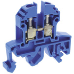 RS PRO Blue DIN Rail Terminal Block, 0.2 → 4mm², Screw Termination