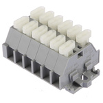 Wago 261 Series Grey Terminal Strip, 2.5mm², Single-Level, Cage Clamp Termination