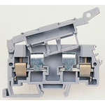 Entrelec DR Series Grey Fused DIN Rail Terminal, 4mm², Screw Termination, Fused