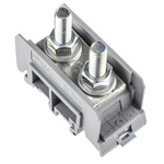 Entrelec SNA Series Grey Feed Through Terminal Block, 50mm², Single-Level, Bolt Termination