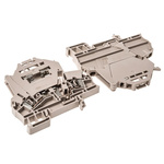Weidmuller ZSI Series Beige Fused DIN Rail Terminal, 2.5mm², Single-Level, Clamp Termination, Fused