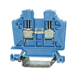 RS PRO Blue Feed Through Terminal Block, Single-Level, Cage Clamp Termination
