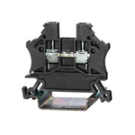 RS PRO Black Feed Through Terminal Block, Single-Level, Cage Clamp Termination