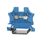 RS PRO Blue Feed Through Terminal Block, Single-Level, Cage Clamp Termination
