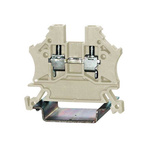 RS PRO White Feed Through Terminal Block, Single-Level, Cage Clamp Termination