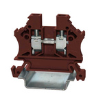 RS PRO Brown Feed Through Terminal Block, Single-Level, Cage Clamp Termination
