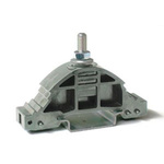 RS PRO Grey DIN Rail Terminal Block, 25mm², 1-Level, Bolt Termination