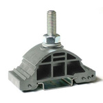 RS PRO Grey DIN Rail Terminal Block, 95mm², 1-Level, Bolt Termination