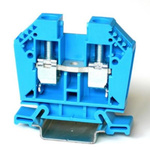 RS PRO Blue Feed Through Terminal Block, 25mm², 1-Level, Cage Clamp Termination