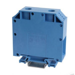 RS PRO Blue Feed Through Terminal Block, 95mm², 1-Level, Cage Clamp Termination