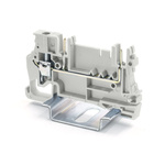 RS PRO Grey Feed Through Terminal Block, 2.5mm², 1-Level, Cage Clamp Termination