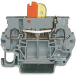 RS PRO Grey Disconnect Terminal Block, 2.5mm², 1-Level, Clamp Termination