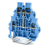 RS PRO Grey Feed Through Terminal Block, 4mm², 2-Level, Spring Termination