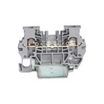RS PRO Grey Feed Through Terminal Block, 4mm², 1-Level, Spring Termination