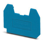 Phoenix Contact D-MT 1.5-QUATTRO BU Series End Cover for Use with DIN Rail Terminal Blocks