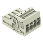 Wago 831 Series Male Connector for Use with Female Connector, 41A, CSA