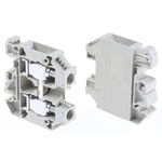 RS PRO Grey Feed Through Terminal Block, 16mm², Single-Level, Screw Termination