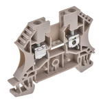 Weidmuller WDU Series Dark Beige DIN Rail Terminal Block, 4mm², Single-Level, Screw Termination, ATEX
