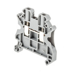 Phoenix Contact UT 2.5 Series Grey Feed Through Terminal Block, 0.14 → 4mm², Single-Level, Screw Termination,