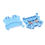 RS PRO Blue Feed Through Terminal Block, 2.5mm², Single-Level, Screw Termination