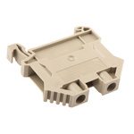 RS PRO Beige DIN Rail Terminal Block, 6mm², Double-Level, Screw Termination
