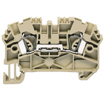 RS PRO Blue DIN Rail Terminal Block, 2.5mm², Double-Level, Spring Clamp Termination
