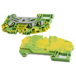 RS PRO Green/Yellow Earth Terminal Block, 2.5mm², Single-Level, Spring Clamp Termination