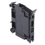 Weidmuller W Series Black Fused DIN Rail Terminal, Single-Level, Screw Termination