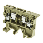 Weidmuller SAK Series Brown Fused DIN Rail Terminal, 4mm², Single-Level, Screw Termination, Fused
