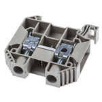 RS PRO Beige Feed Through Terminal Block, Single-Level, Screw Termination