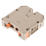 RS PRO Beige Feed Through Terminal Block, Double-Level, Screw Termination