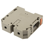 RS PRO Beige Feed Through Terminal Block, Double-Level, Screw Termination