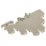 RS PRO Beige Feed Through Terminal Block, Triple-Level, Screw Termination