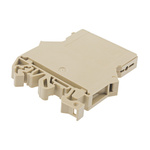 RS PRO Grey Fused DIN Rail Terminal, Single-Level, Screw Termination, Fused