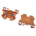 RS PRO Orange DIN Rail Terminal Block, 2.5mm², Screw Termination