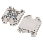 RS PRO Beige DIN Rail Terminal Block, 16mm², Screw Termination