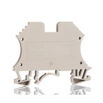 RS PRO Beige DIN Rail Terminal Block, 2.5mm², Screw Termination