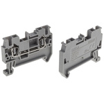 RS PRO Grey DIN Rail Terminal Block, 2.5mm²