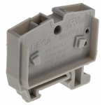 RS PRO Grey DIN Rail Terminal Block, 2.5mm², Spring Clamp Termination