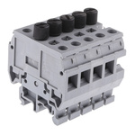 Entrelec MB Series Grey Fused DIN Rail Terminal, 10mm², Screw Termination, Fused