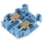 Entrelec SNA Series Blue DIN Rail Terminal Block, 4mm², Single-Level, Screw Termination