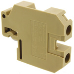 Weidmuller SAK Series Brown Feed Through Terminal Block, 10mm², Single-Level, Screw Termination