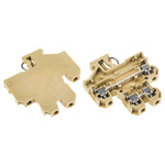 Weidmuller DK Series Brown Double Level Terminal Block, 4mm², Double-Level, Screw Termination