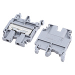 Entrelec SNA Series Grey DIN Rail Terminal Block, 4mm², Single-Level, Screw Termination
