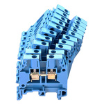 Entrelec SNA Series Blue DIN Rail Terminal Block, 4mm², Single-Level, Screw Termination