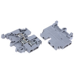 Entrelec SNA Series Grey DIN Rail Terminal Block, 4mm², Single-Level, Screw Termination