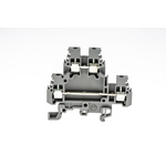 Entrelec SNA Series Grey DIN Rail Terminal Block, 2.5mm², Double-Level, Screw Termination