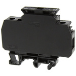 Entrelec MU Series Black Fused DIN Rail Terminal, 10mm², Screw Termination, Fused